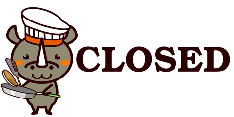 OPEN,CLOSEDを知らせる動物シリーズ