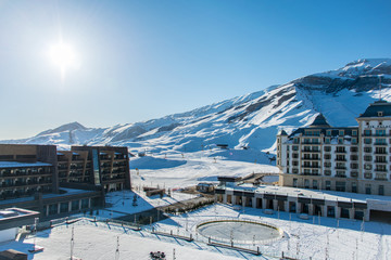 Shahdag - FEBRUARY 27, 2015: Tourist Hotels  on February 27 in A