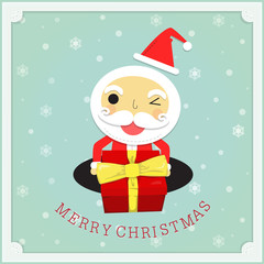 santa giver on christmas day