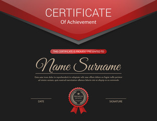 Vector certificate template.
