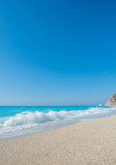 Kathisma Beach, Lefkada Island in Ionian Sea