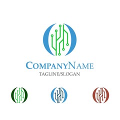 Technology logo icon Vector