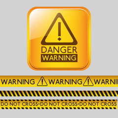 Obraz premium danger warning design 