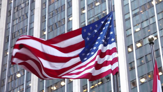 American Flag at New York City