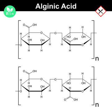 Alginic acid molecular structure