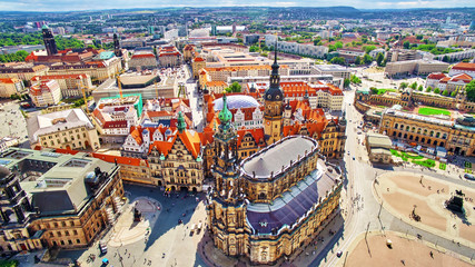Histoirical center of the Dresden Old Town. Dresden has a long h