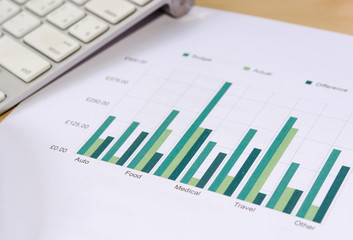 Obraz premium business graph