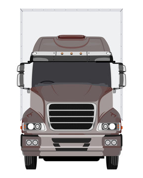 Front brown truck