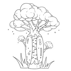Exotic Plants Set - No.10 - Liquid of Bread Tree - Outline