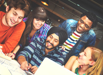 Diverse Architect People Group Working Concept