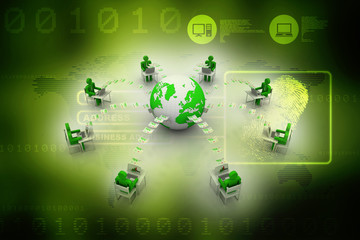 business network concept