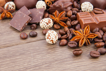 Fototapeta na wymiar Chocolate candies