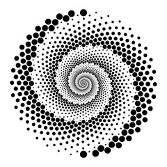 Design spiral dots backdrop