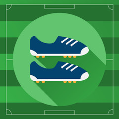 Classic Soccer Boots round icon