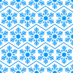 seamless pattern from snowflakes.Winter background. Christmas template. Vector illustration