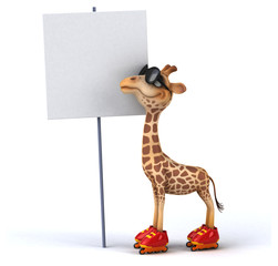 Fun giraffe