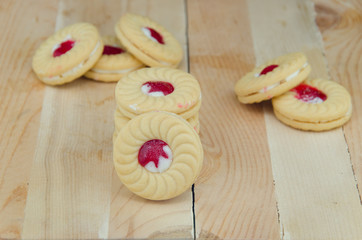 biscuits with strawberry