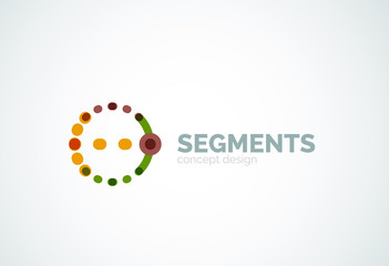 Vector outline minimal abstract geometric logo