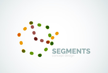 Vector outline minimal abstract geometric logo