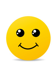 Modern yellow laughing happy smile