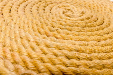 Close up of rope arranged as background
