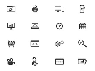 SEO and development simply icons