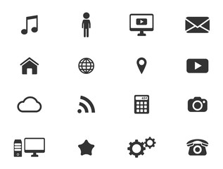 Social media simply icons