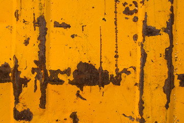 Rusty painted metal