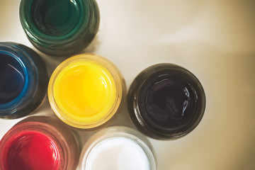 poster colour with vintage tone