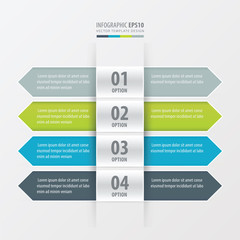  Arrow Banner Design  green, blue, gray color