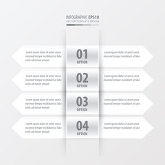  Arrow Banner Design white color