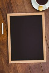 View of a big blackboard