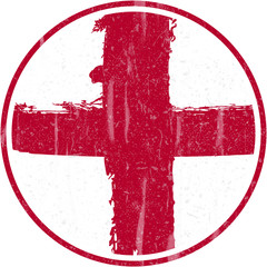 England Flag, Grunge and Splash Design