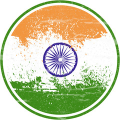 Indian Flag, Grunge and Splash Design