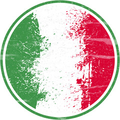 Italian Flag, Grunge and Splash Design