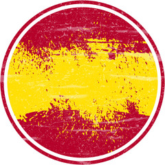 Spanish Flag, Grunge and Splash Design
