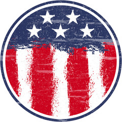 USA Flag, Grunge and Splash Design