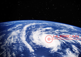Hurrican - Satellitenbild - Elements of this image furnished by NASA