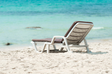 Chairs on a beautiful beach