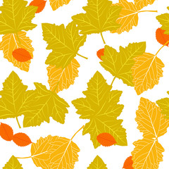 Leaves seamless pattern