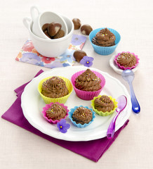 fudge dessert with chestnuts