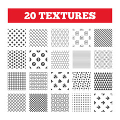 Question mark and puzzle signs. File, arrow.