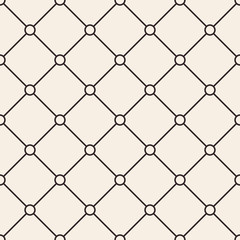 Circles grid stripped seamless pattern.