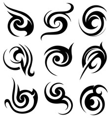 Tribal art shapes