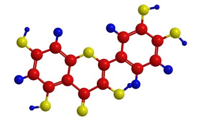 Molecular structure of quercetin
