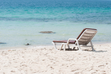Chairs on a beautiful beach