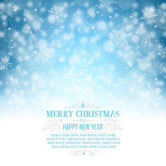 Christmas Greeting Card with Space for Copy - Illustration. Vector illustration of Christmas Background.