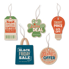 VIntage tags with strings