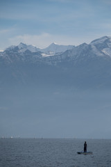 Bootsfahrer auf dem Thunersee