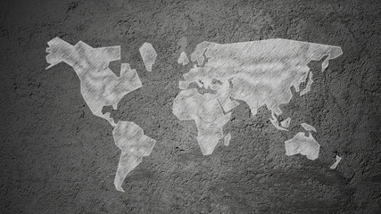 chalk world map